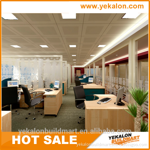 Yekalon curtain wall system 2015 hot sale bathroom living room desk office partition glass wall